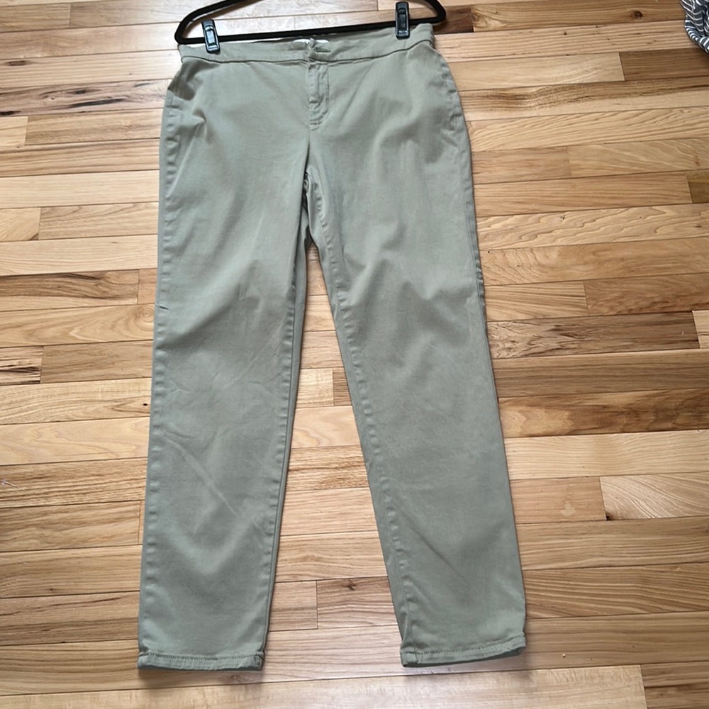Lila Ryan Zuri tapered trouser size 12 stretch in kaki